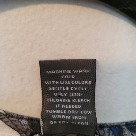 Chelsea & Theodore Wmns 1X Cotton Paisley Blue White Pink Midi Dress Button-up - Picture 4 of 13